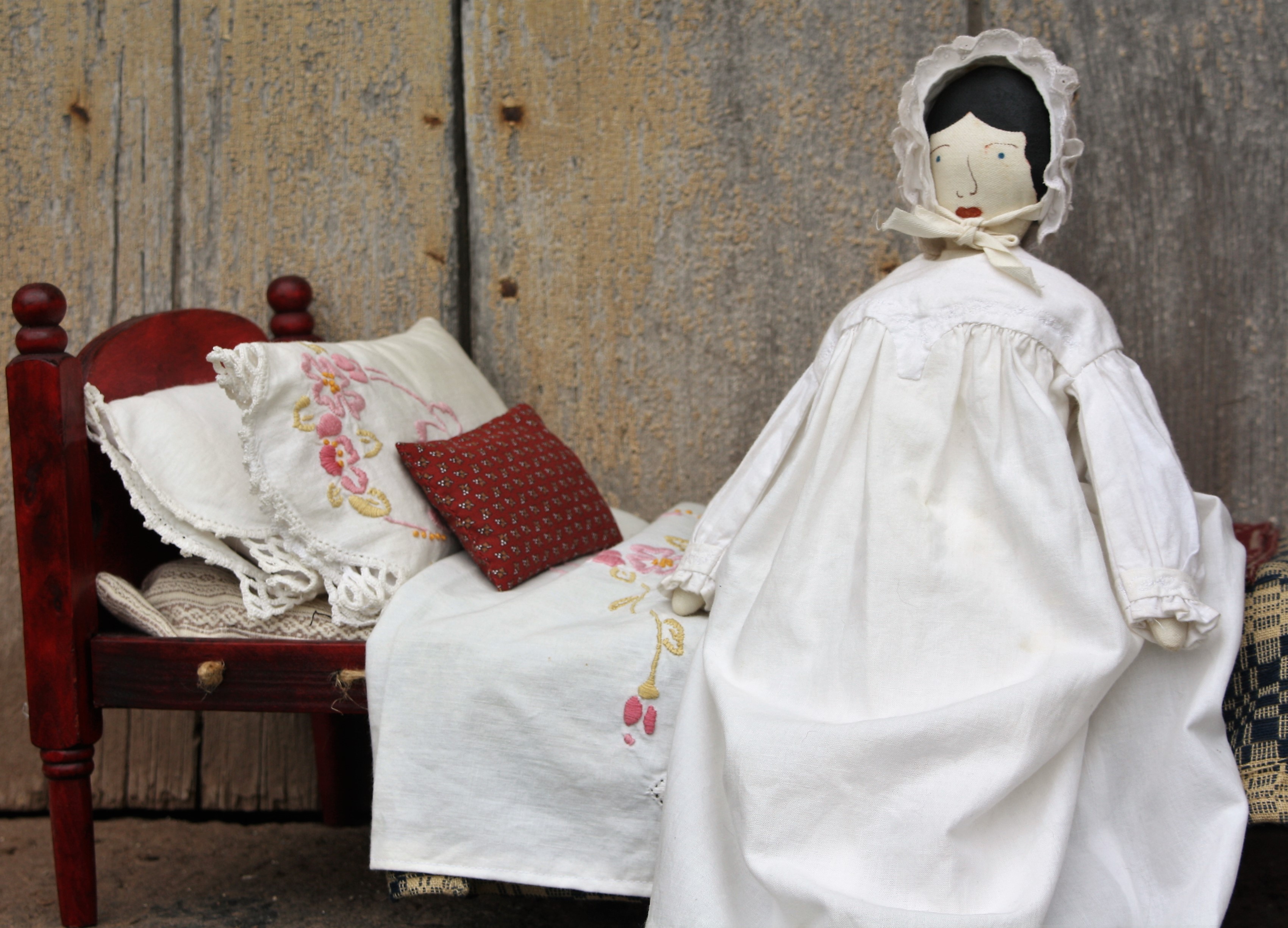 An 1860’s Reproduction Cloth Doll